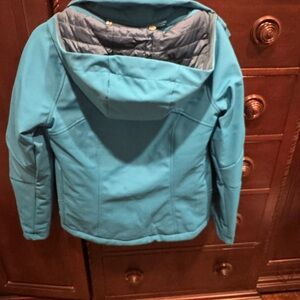 North face Teal Hooded Jacket